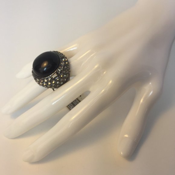 💍🖤JUICY COUTURE Stone Cluster Cab Ring YJRU4304 - Picture 4 of 8